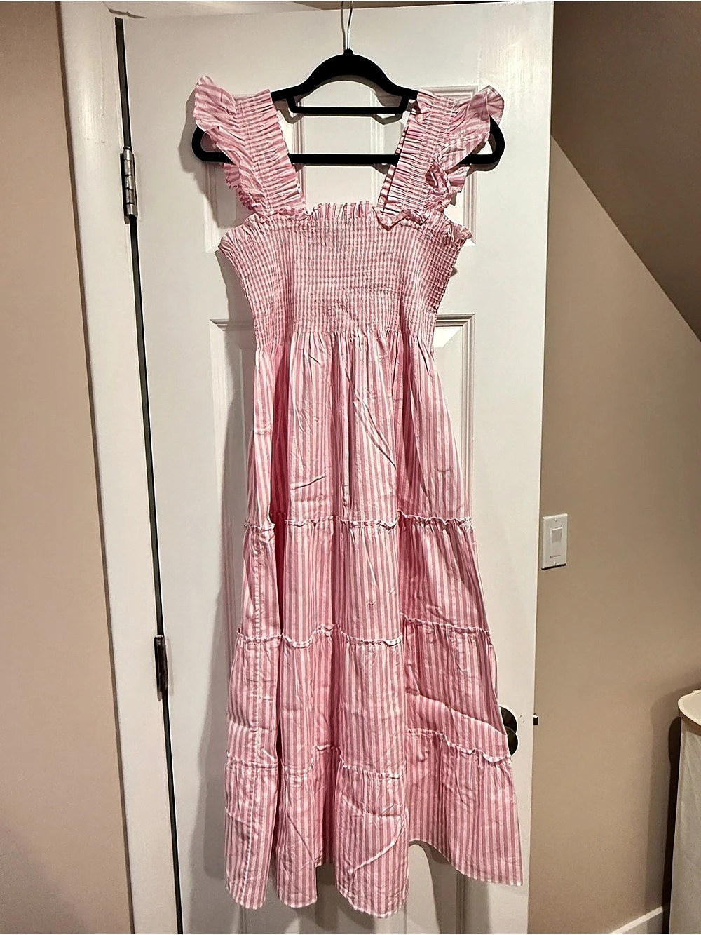 Women’s Hill House The Ellie Nap Dress, Small, Bubblegum Stripe